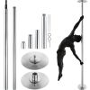 VEVOR Professional Dancing Pole, Spinning Static Dancing Pole Kit, Portable Removable Pole, 45mm Heavy-Duty Stainless Steel Pole