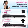 NEW Folding Walking Pad Under Desk Treadmill for Home Office -2.5HP Walking Treadmill With Incline 0.5-7.5MPH 300LBS Capacity Treadmill for Walking Ru