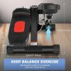 Upgraded Hydraulic Silent Stepper for Home Use with LCD Display Adjustable Resistance Double Resistance Bands 330lbs Capacity Foldable Storage Leg Exe