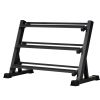 1100LB Capacity Adjustable 3-Tier Dumbbell Rack for Home Gyms 36-Inch Base Model Storage Stand