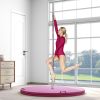 Soozier Foldable Crash Mat, Pole Padding with Carrying Handles and EPE Foam for Dance Training and Exercise, Pink