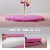 Soozier Foldable Crash Mat, Pole Padding with Carrying Handles and EPE Foam for Dance Training and Exercise, Pink