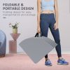 Soozier Foldable Crash Mat, Pole Padding with Carrying Handles and EPE Foam for Dance Training and Exercise, Gray