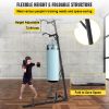 VEVOR 2 in 1 Heavy Bag Stand, Height Adjustable Punching Bag Stand
