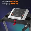 Easy Folding Treadmill for Home Use, 2.5HP Electric Running, Jogging & Walking Machine with Device Holder & Pulse Sensor