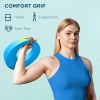 22lbs Kettlebell, Soft Kettle Bell with Wide Handle for Home Gym Weight Lifting and Strength Training, Light Blue
