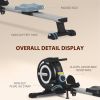 Magnetic Rowing Machine Adjustable Resistance Rower with LCD Digital Monitor Fully Body Health & Fitness for Home Use