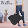 Soozier Foldable Crash Mat, Pole Padding with Carrying Handles and EPE Foam for Dance Training and Exercise, Black