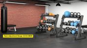 1100LB Capacity Adjustable 3-Tier Dumbbell Rack for Home Gyms 36-Inch Base Model Storage Stand