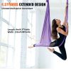 VEVOR Aerial Yoga Hammock & Swing, 4.4 Yards, Yoga Starter Kit with 100gsm Nylon Fabric, Full Rigging Hardware and Easy Set-up Guide
