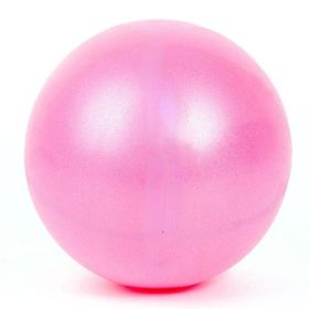 1pc Inflatable Yoga Pilates Fitness Ball For Home Exercise (Color: PINK)