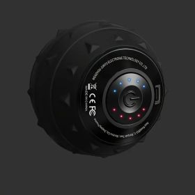 Rechargeable High Intensity Vibration Massage Ball for Muscle and Fitness, Electric Fascia Release for Neck, Back and Feet, USB Charging (Color: Black)