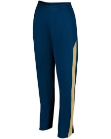 Augusta Sportswear AG7762 Ladies' Medalist 2.0 Pant (Color: NAVY/ VEGAS GOLD, size: XS)