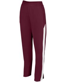 Augusta Sportswear AG7762 Ladies' Medalist 2.0 Pant (Color: MAROON/ WHITE, size: L)