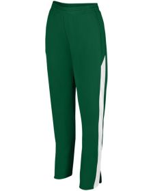 Augusta Sportswear AG7762 Ladies' Medalist 2.0 Pant (Color: DARK GREEN/ WHT, size: 2XL)