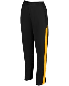 Augusta Sportswear AG7762 Ladies' Medalist 2.0 Pant (Color: BLACK/ GOLD, size: S)