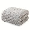 "Luxury Ultra-Fine Fiber Bath Towels (1 or 4-Piece) - Super Absorbent Quick-Dry Textured Towel for Spa, Fitness & Travel - 300GSM Waffle Weave"
