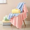 "Luxury Ultra-Fine Fiber Bath Towels (1 or 4-Piece) - Super Absorbent Quick-Dry Textured Towel for Spa, Fitness & Travel - 300GSM Waffle Weave"